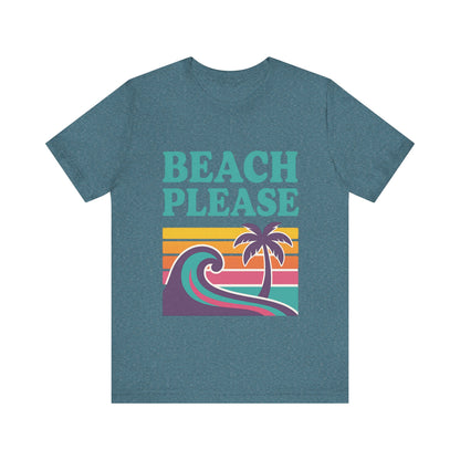 Beach Please Palm Trees Unisex Short Sleeve Tee T-shirt