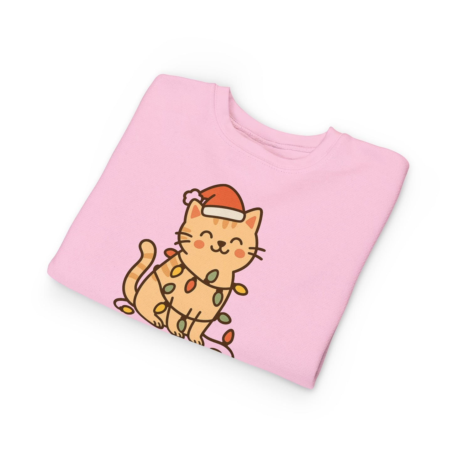 Christmas Decorated CatToddler Sweatshirt