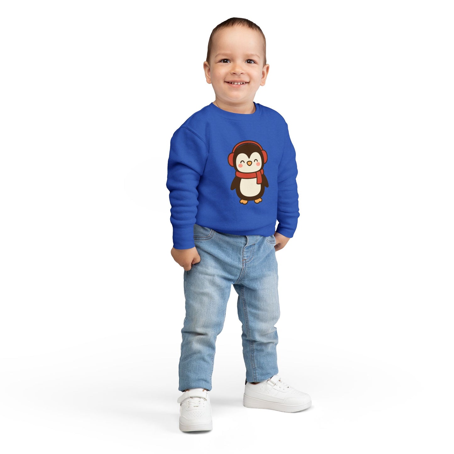 Christmas Winter Penguin Toddler Sweatshirt