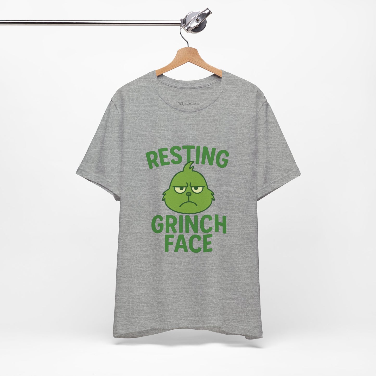 Gringe Resting Face Christmas Unisex Jersey Short Sleeve Tee T-shirt