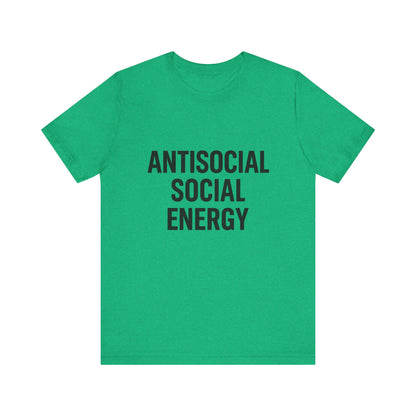Antisocial Social Energy Unisex Jersey Short Sleeve Tee T-shirt