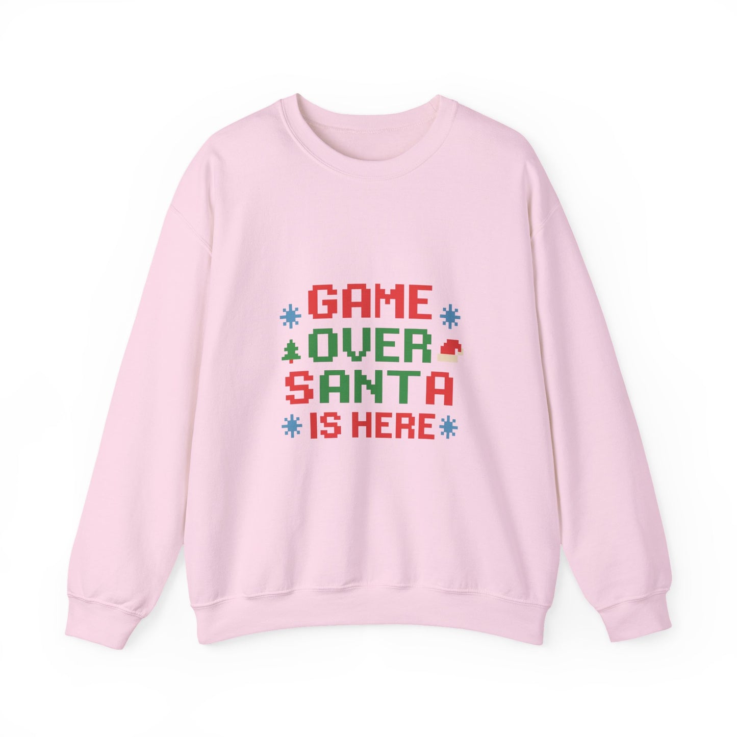 Game Over Santa Is Here Christmas Unisex Heavy Blend™ Crewneck Sweatshirt