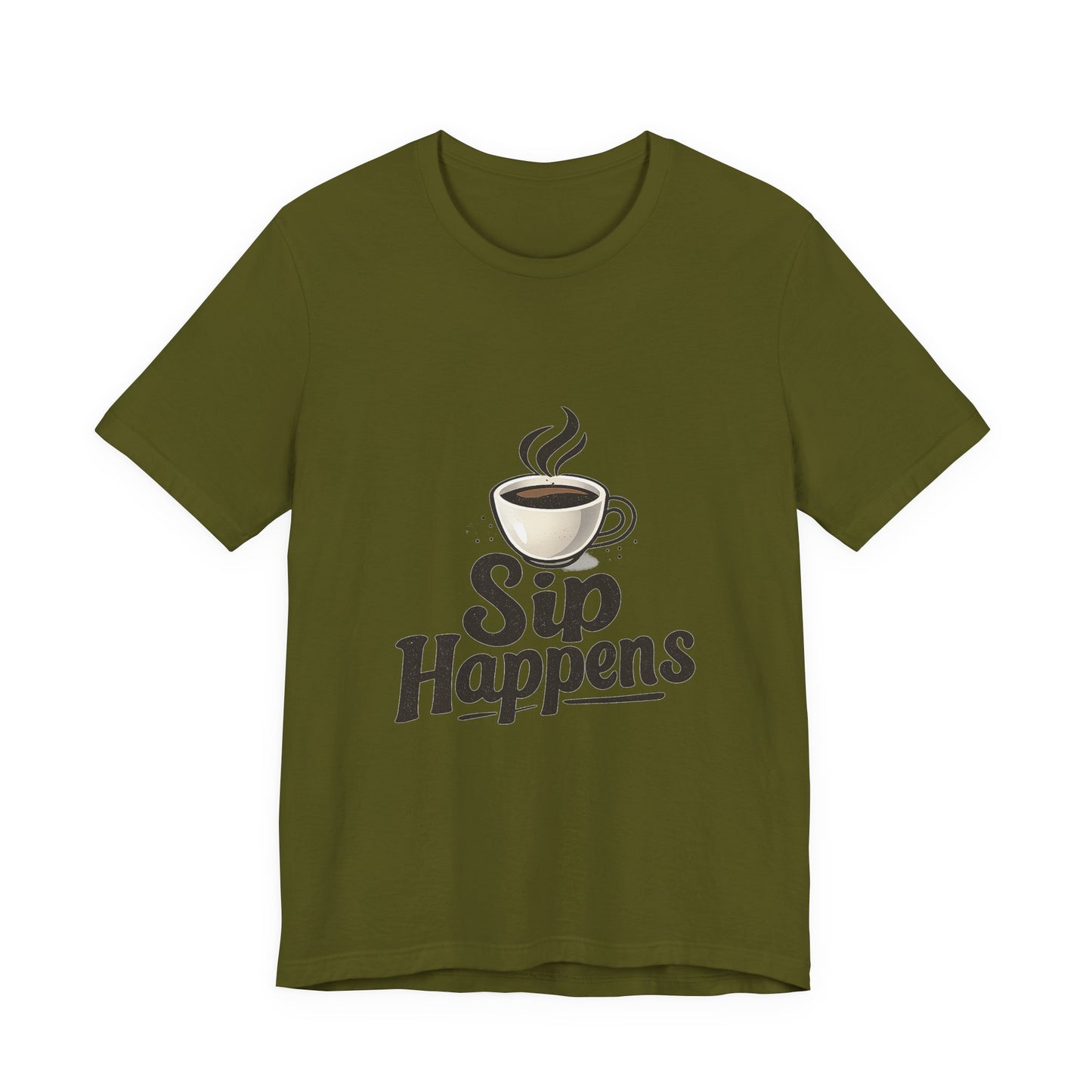 Sip Happens Coffee Cup Unisex Jersey Short Sleeve Tee T-shirt