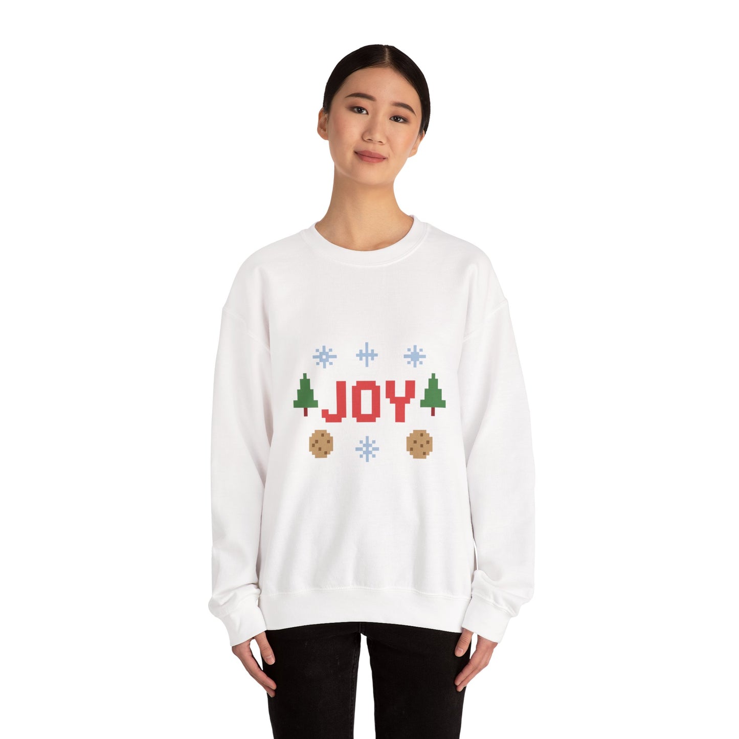 Christmas Joy In Pixel Unisex Heavy Blend™ Crewneck Sweatshirt