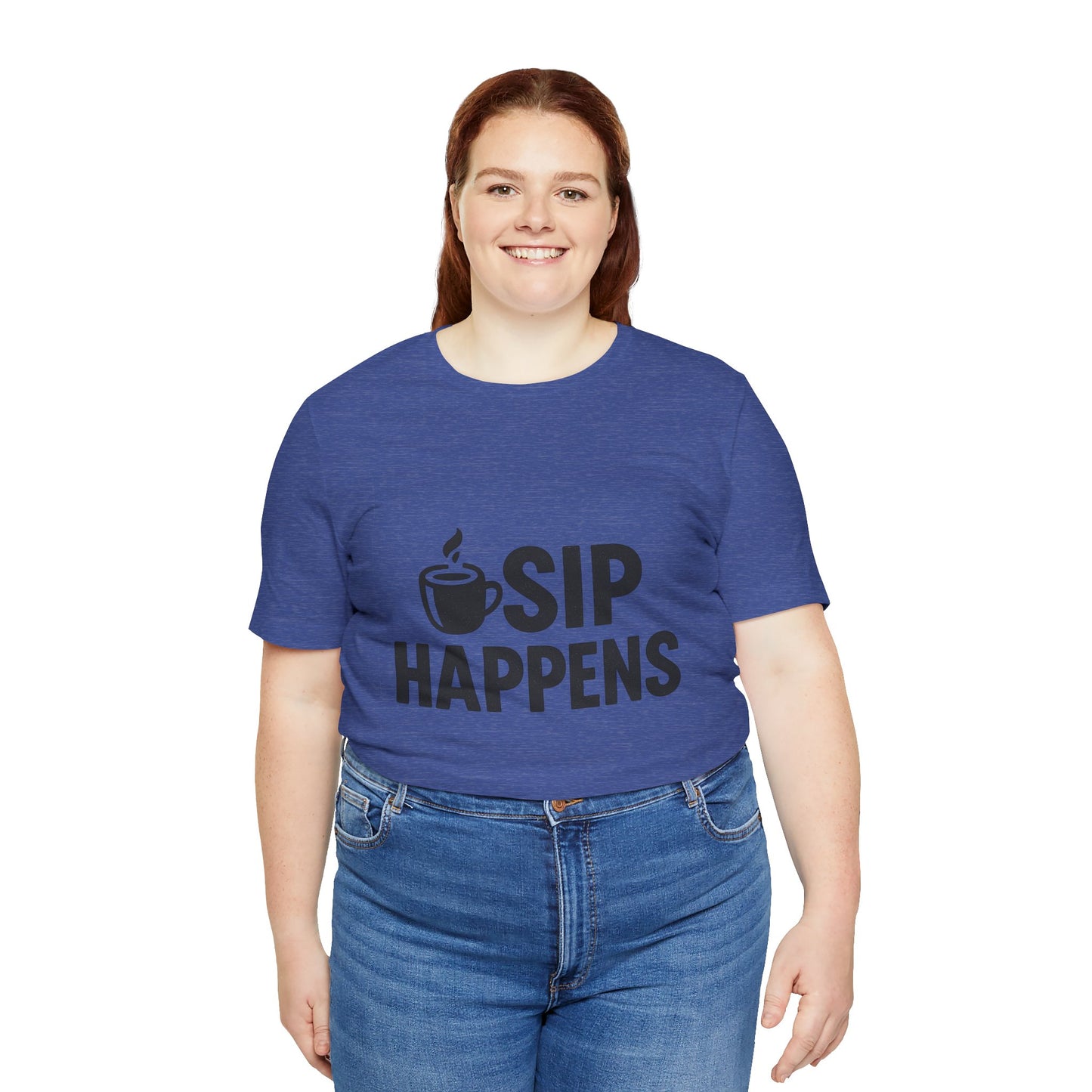 Sip Happens Minimal Edition Unisex Jersey Short Sleeve Tee T-shirt