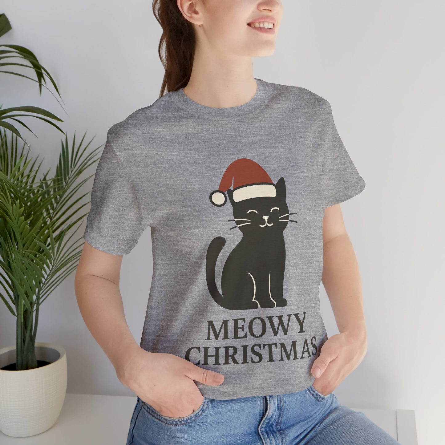 Meowy Christmas Unisex Jersey Short Sleeve Tee T-shirt
