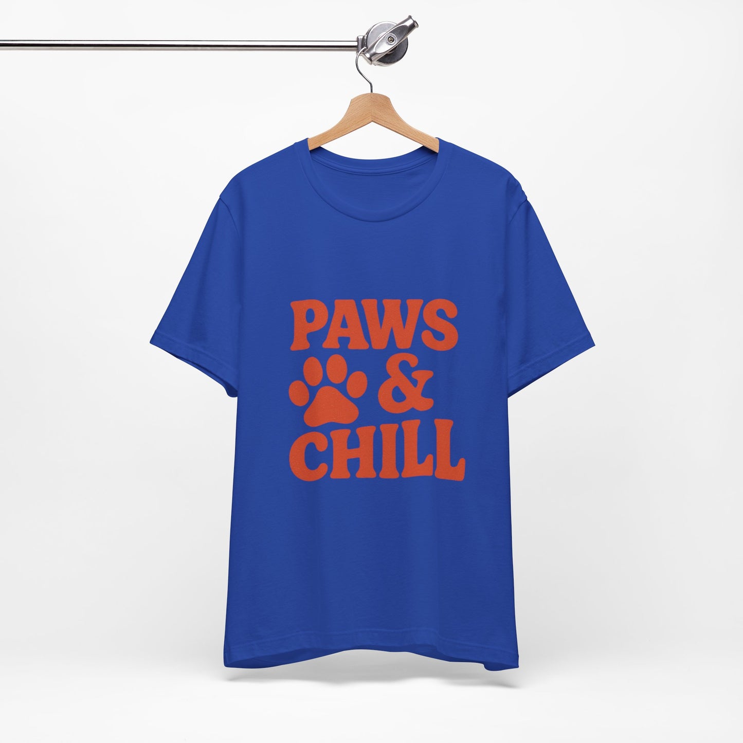 Paws and Chill Pet Lovers Unisex Jersey Short Sleeve Tee T-shirt