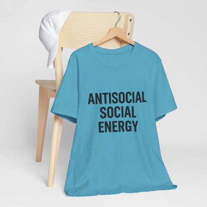 Antisocial Social Energy Unisex Jersey Short Sleeve Tee T-shirt