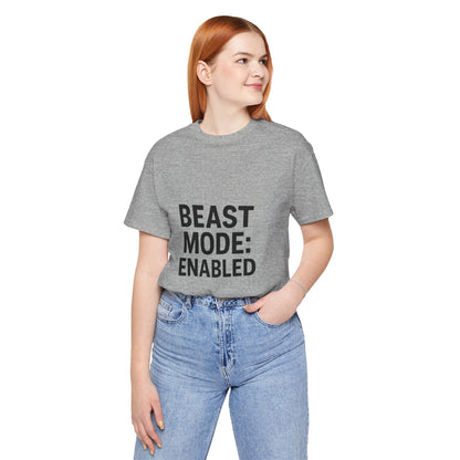 Beast Mode Enabled Unisex Jersey Short Sleeve Tee T-shirt
