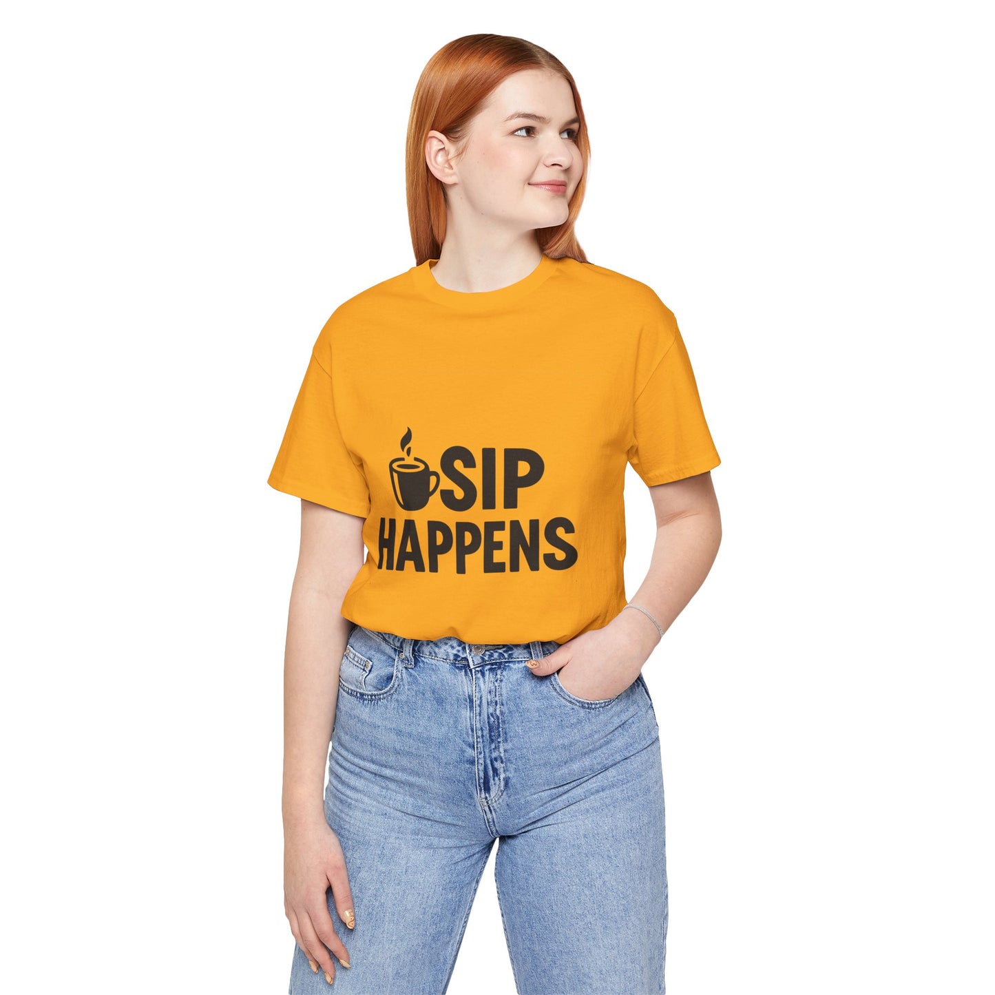 Sip Happens Minimal Edition Unisex Jersey Short Sleeve Tee T-shirt