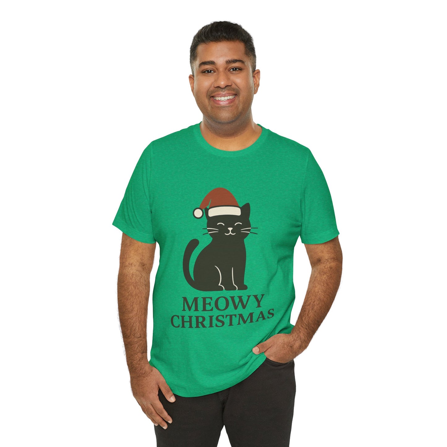 Meowy Christmas Unisex Jersey Short Sleeve Tee T-shirt