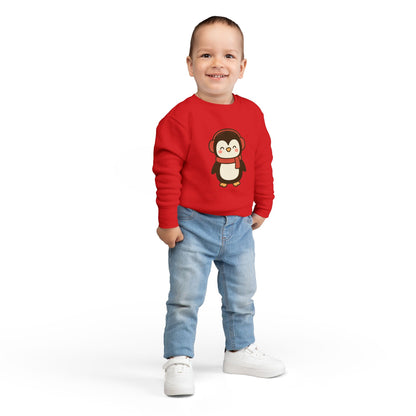 Christmas Winter Penguin Toddler Sweatshirt