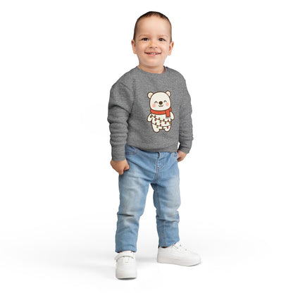 Polar Bear With Lights ChristmasToddler Sweatshirt