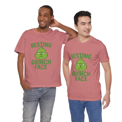 Gringe Resting Face Christmas Unisex Jersey Short Sleeve Tee T-shirt