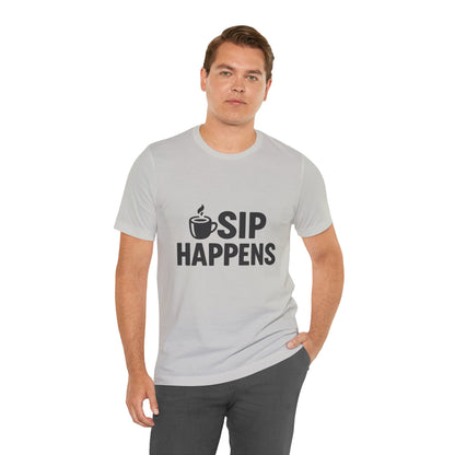 Sip Happens Minimal Edition Unisex Jersey Short Sleeve Tee T-shirt