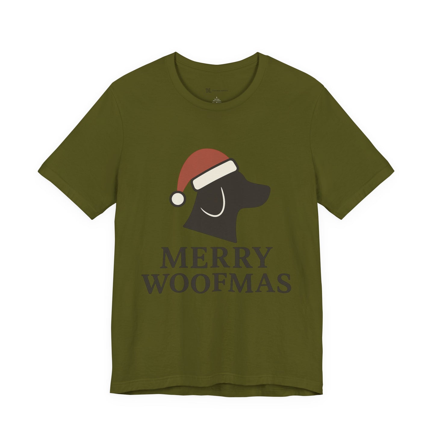 Merry Woofmas Christmas Unisex Jersey Short Sleeve Tee T-shirt