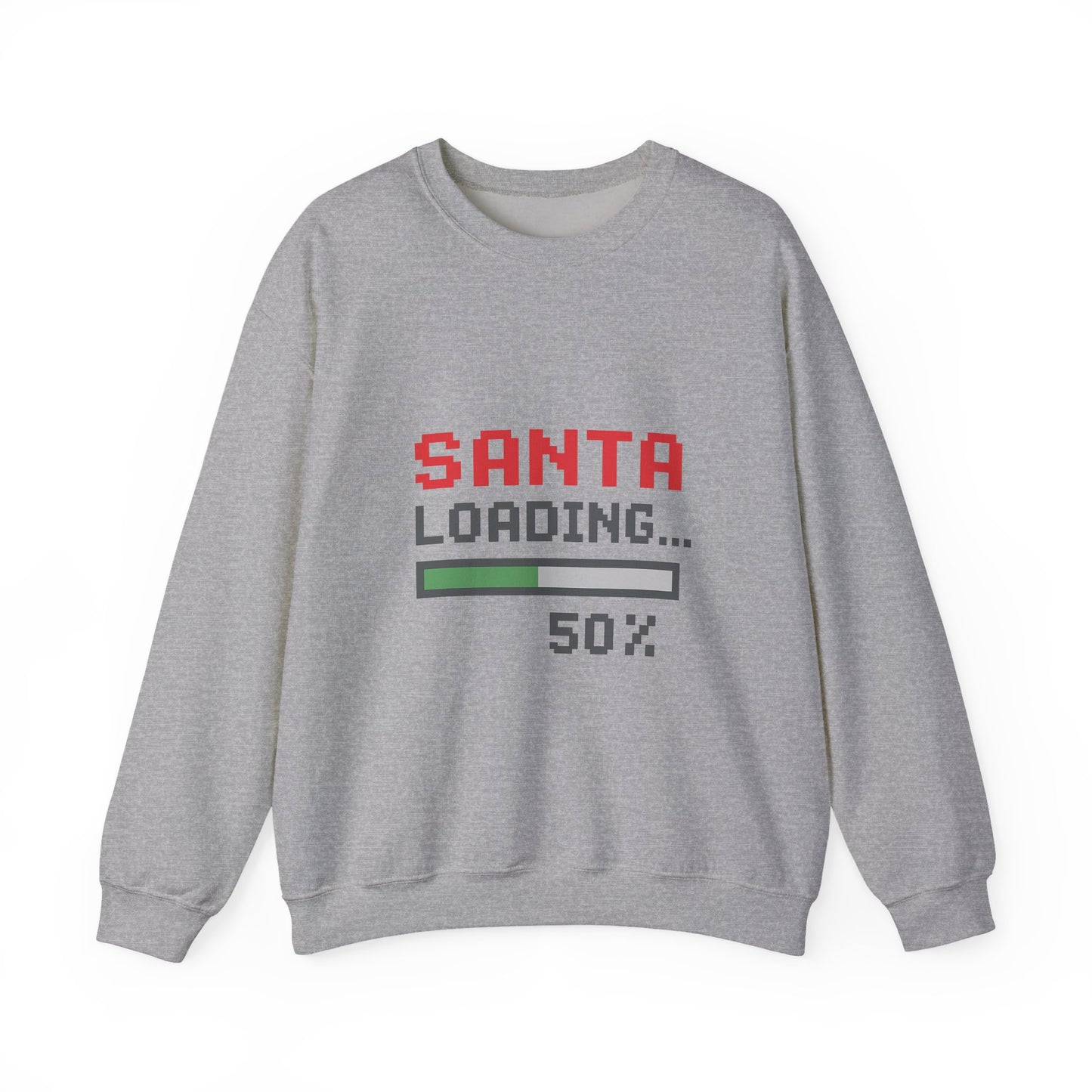 Santa Loading Bar Christmas Unisex Heavy Blend™ Crewneck Sweatshirt