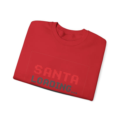 Santa Loading Bar Christmas Unisex Heavy Blend™ Crewneck Sweatshirt