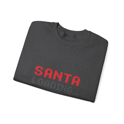 Santa Loading Bar Christmas Unisex Heavy Blend™ Crewneck Sweatshirt