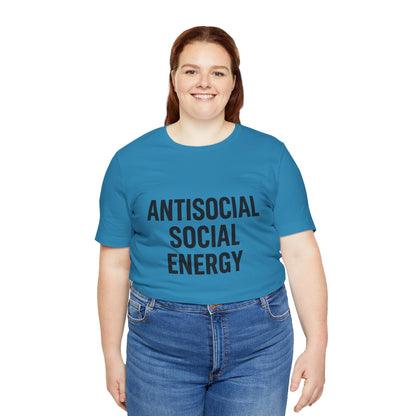 Antisocial Social Energy Unisex Jersey Short Sleeve Tee T-shirt