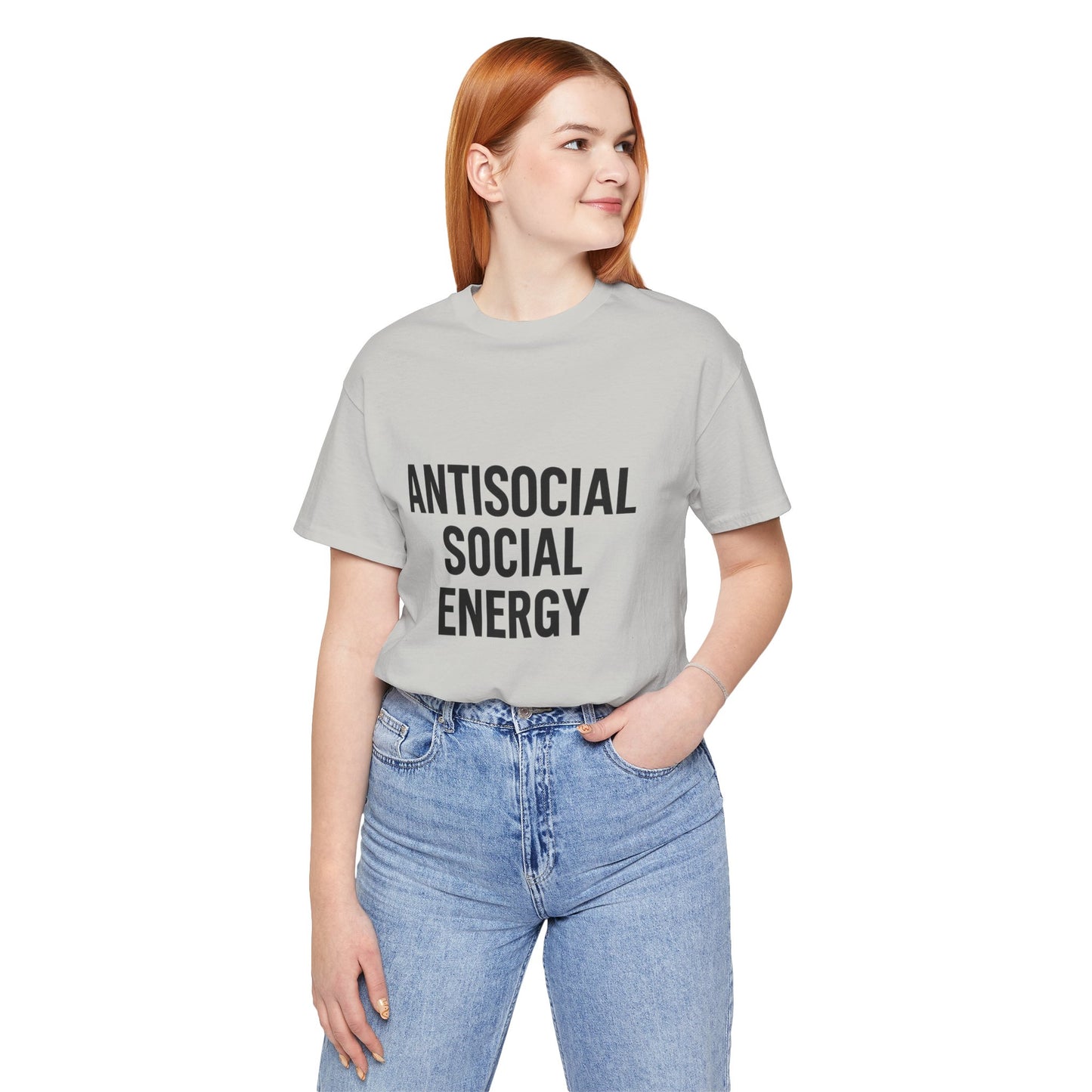 Antisocial Social Energy Unisex Jersey Short Sleeve Tee T-shirt