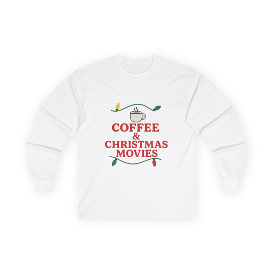 Coffee & Christmas Movies Unisex Ultra Cotton Long Sleeve Tee