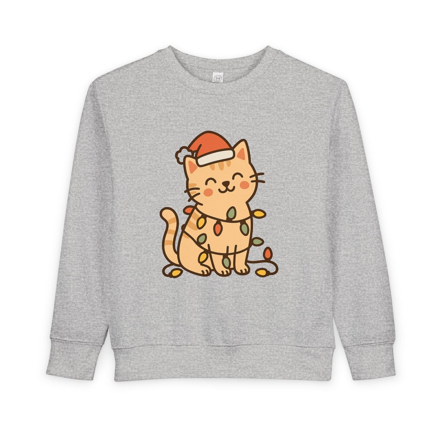 Christmas Decorated CatToddler Sweatshirt