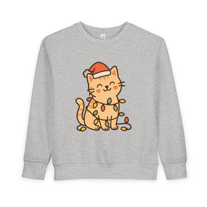 Christmas Decorated CatToddler Sweatshirt