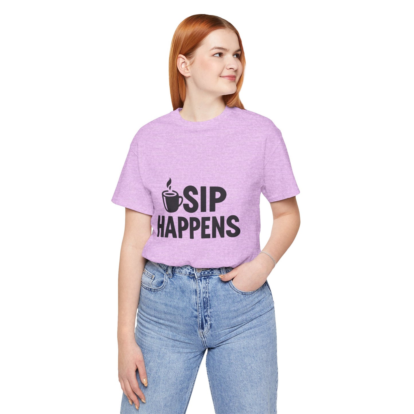 Sip Happens Minimal Edition Unisex Jersey Short Sleeve Tee T-shirt