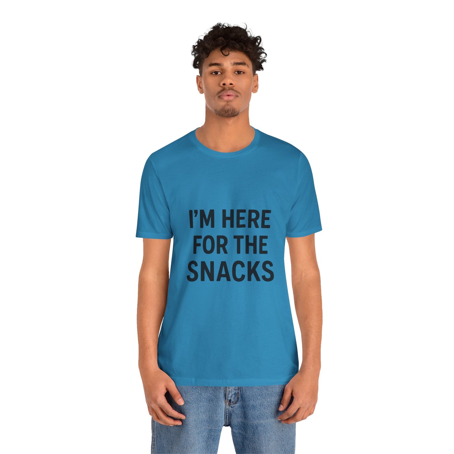 I'm Here For The Snacks Unisex Jersey Short Sleeve Tee T-shirt