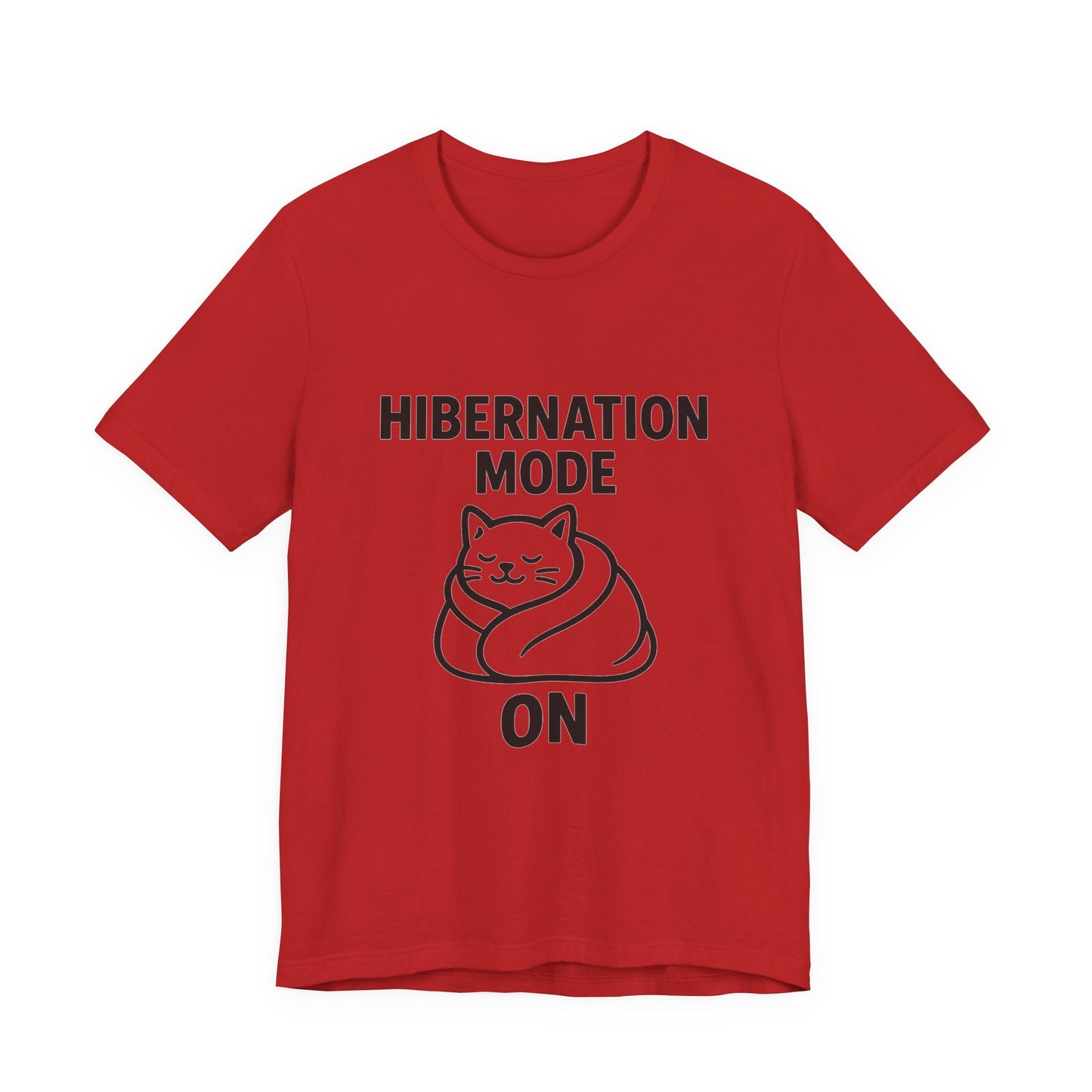 Hibernation Mode On Cat Unisex Jersey Short Sleeve Tee T-shirt