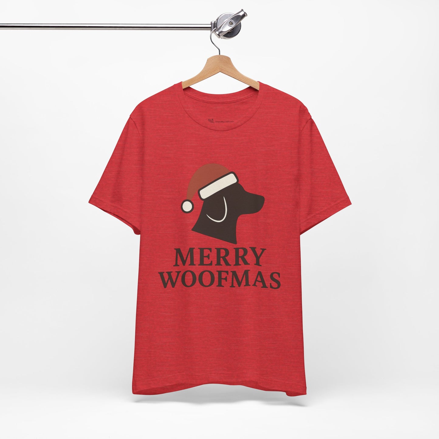 Merry Woofmas Christmas Unisex Jersey Short Sleeve Tee T-shirt