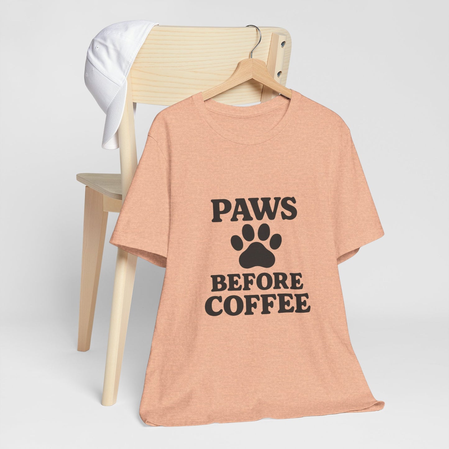 Paws Before Coffee Unisex Jersey Short Sleeve Tee T-shirt