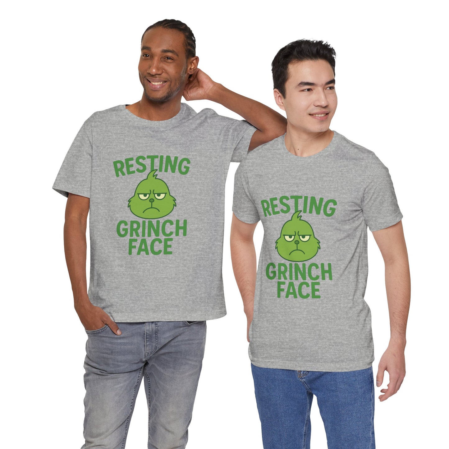 Gringe Resting Face Christmas Unisex Jersey Short Sleeve Tee T-shirt
