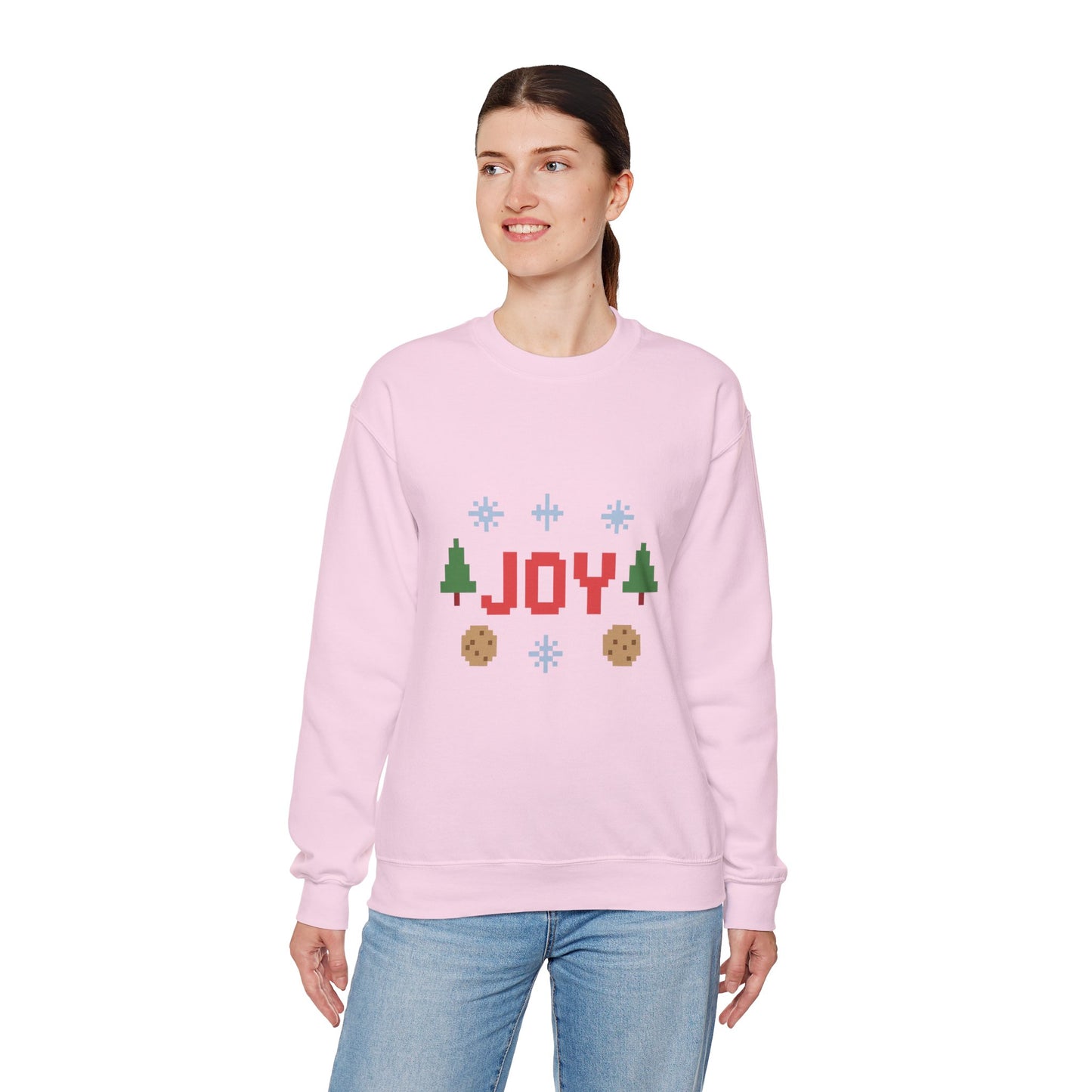 Christmas Joy In Pixel Unisex Heavy Blend™ Crewneck Sweatshirt