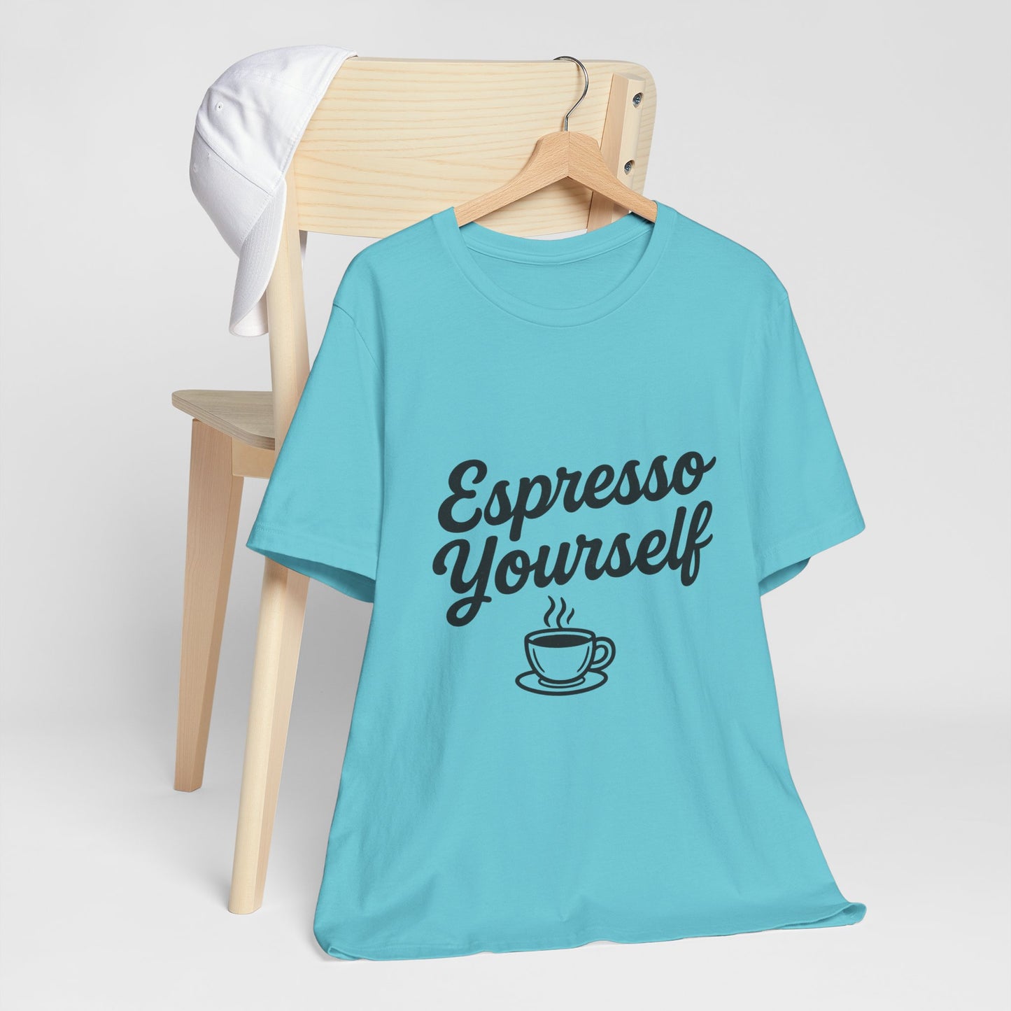 Espresso Yourself Coffee Cup Illustrated Unisex Jersey Short Sleeve Tee T-shirt