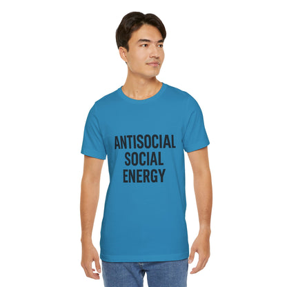 Antisocial Social Energy Unisex Jersey Short Sleeve Tee T-shirt