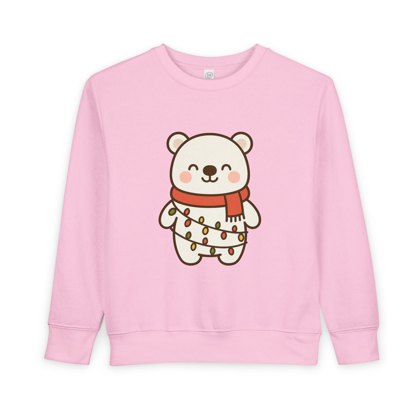 Polar Bear With Lights ChristmasToddler Sweatshirt