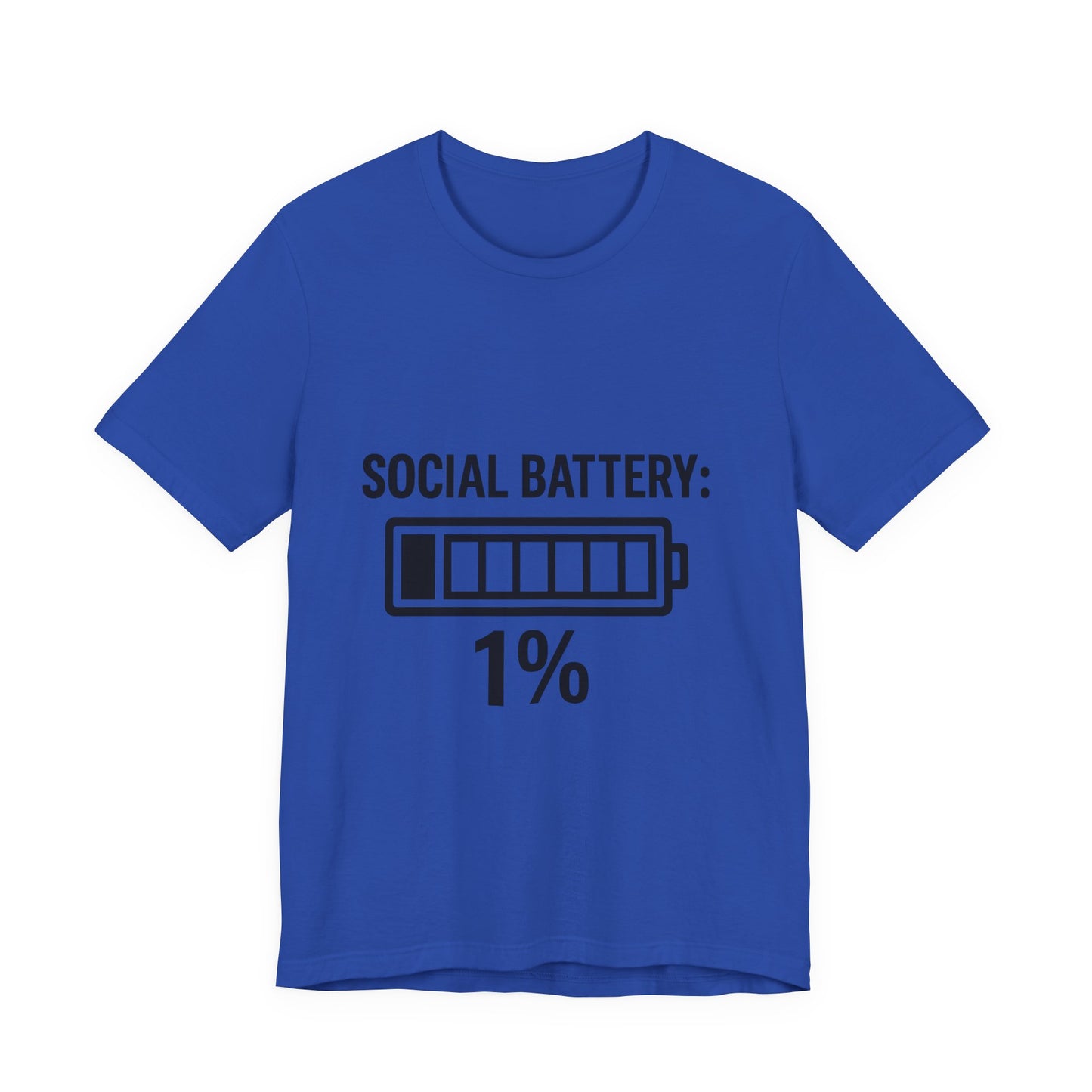 Social Battery Bar Unisex Jersey Short Sleeve Tee T-shirt