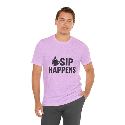 Sip Happens Minimal Edition Unisex Jersey Short Sleeve Tee T-shirt