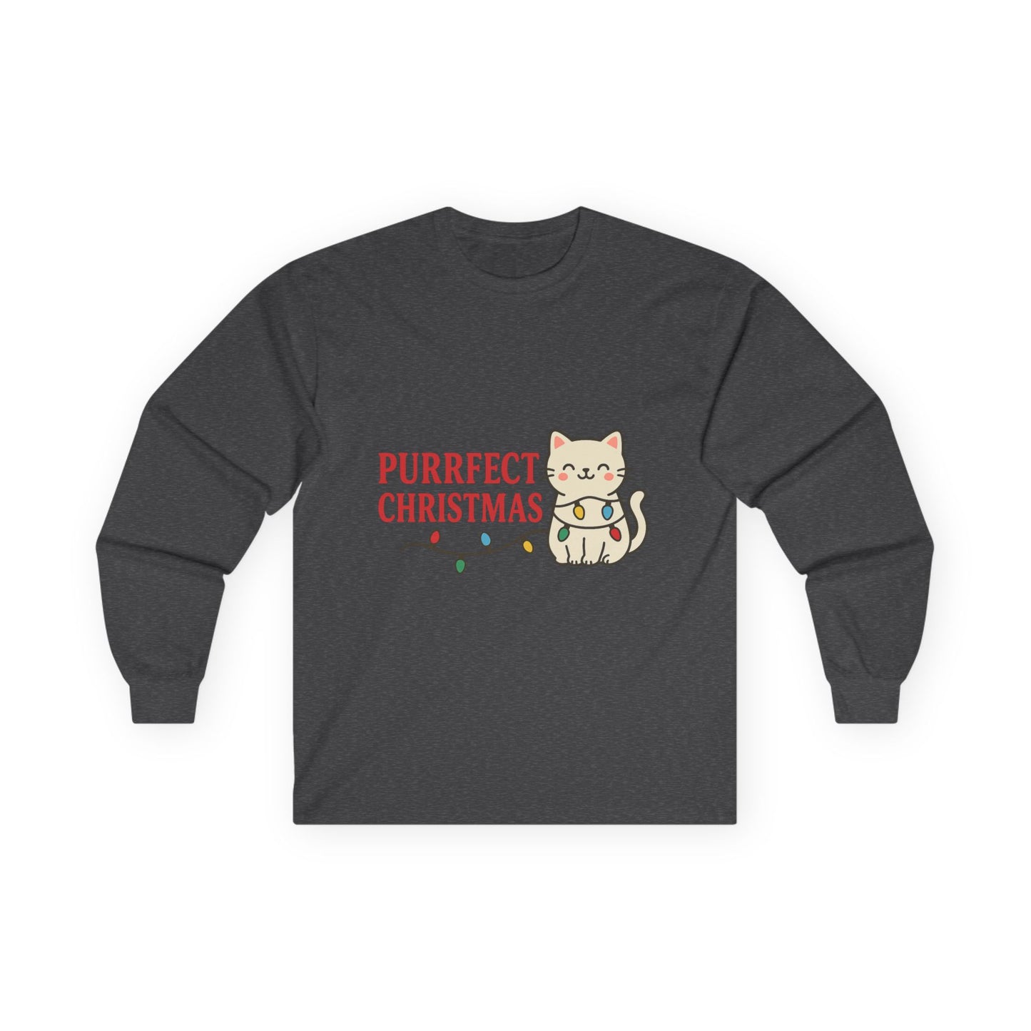 Purrfect Christmas Kitty Cat Unisex Ultra Cotton Long Sleeve Tee