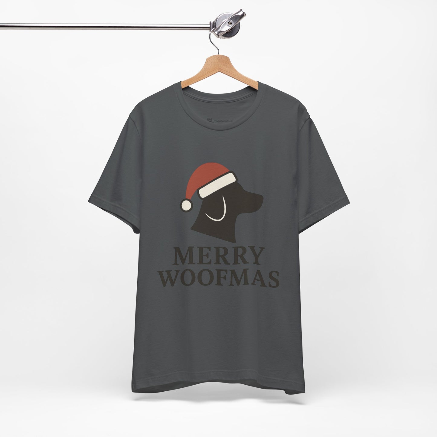 Merry Woofmas Christmas Unisex Jersey Short Sleeve Tee T-shirt