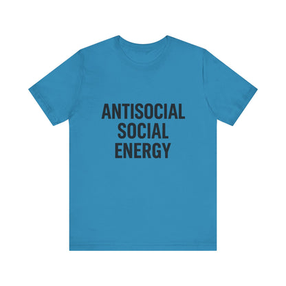 Antisocial Social Energy Unisex Jersey Short Sleeve Tee T-shirt