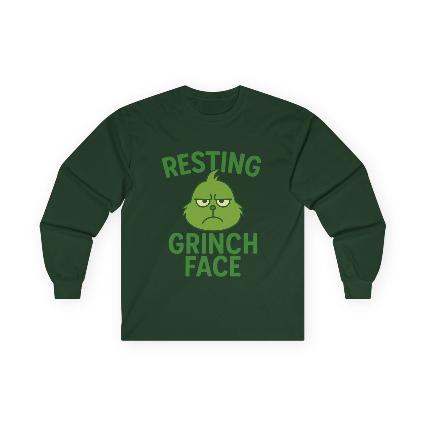 Gringe Face Christmas Unisex Ultra Cotton Long Sleeve Tee T-shirt