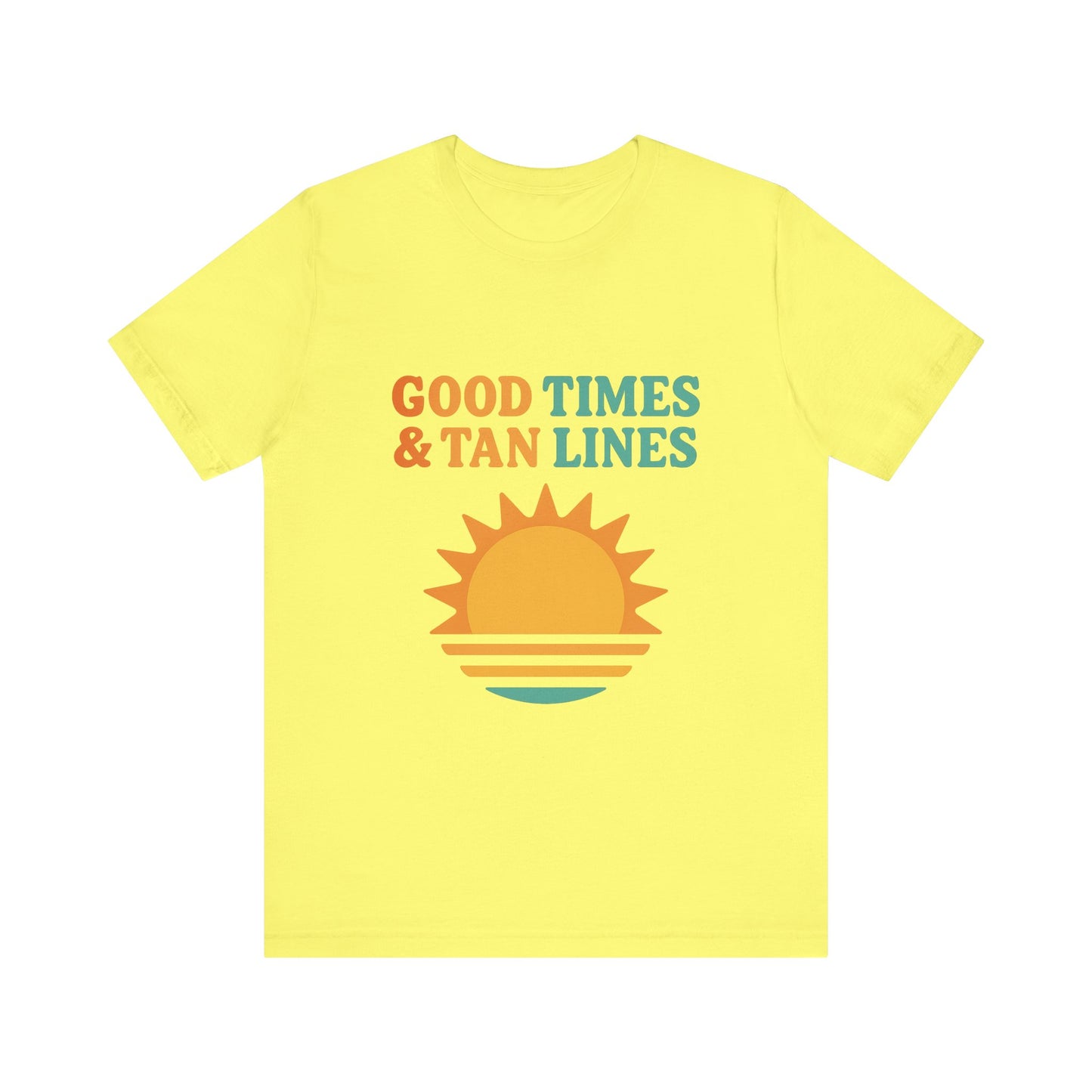 Good Times, Tan Lines Summer Unisex Jersey Short Sleeve Tee T-shirt