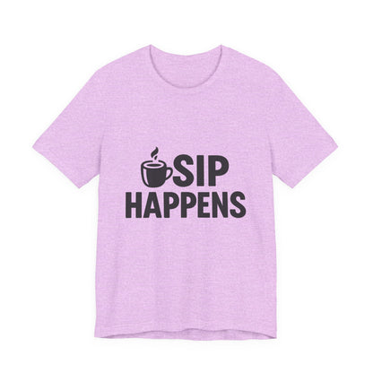 Sip Happens Minimal Edition Unisex Jersey Short Sleeve Tee T-shirt