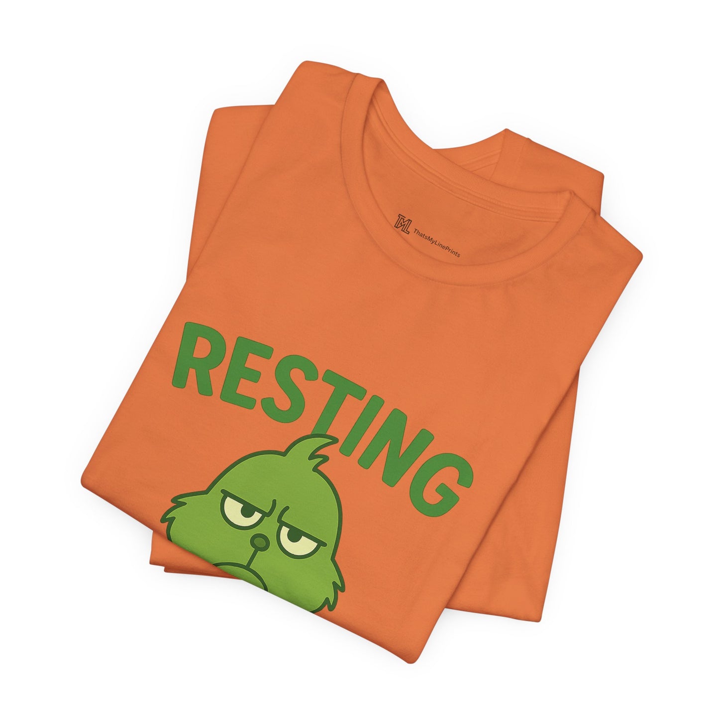 Gringe Resting Face Christmas Unisex Jersey Short Sleeve Tee T-shirt