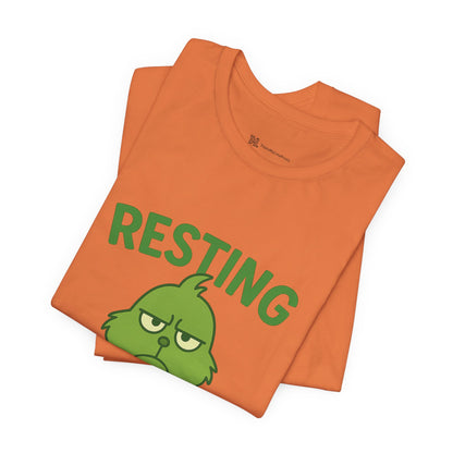 Gringe Resting Face Christmas Unisex Jersey Short Sleeve Tee T-shirt