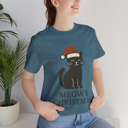 Meowy Christmas Unisex Jersey Short Sleeve Tee T-shirt