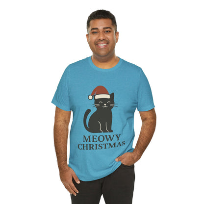 Meowy Christmas Unisex Jersey Short Sleeve Tee T-shirt